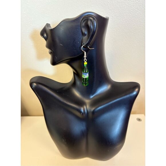 Sprite Soda Bottle Earrings - Picture 2 of 4
